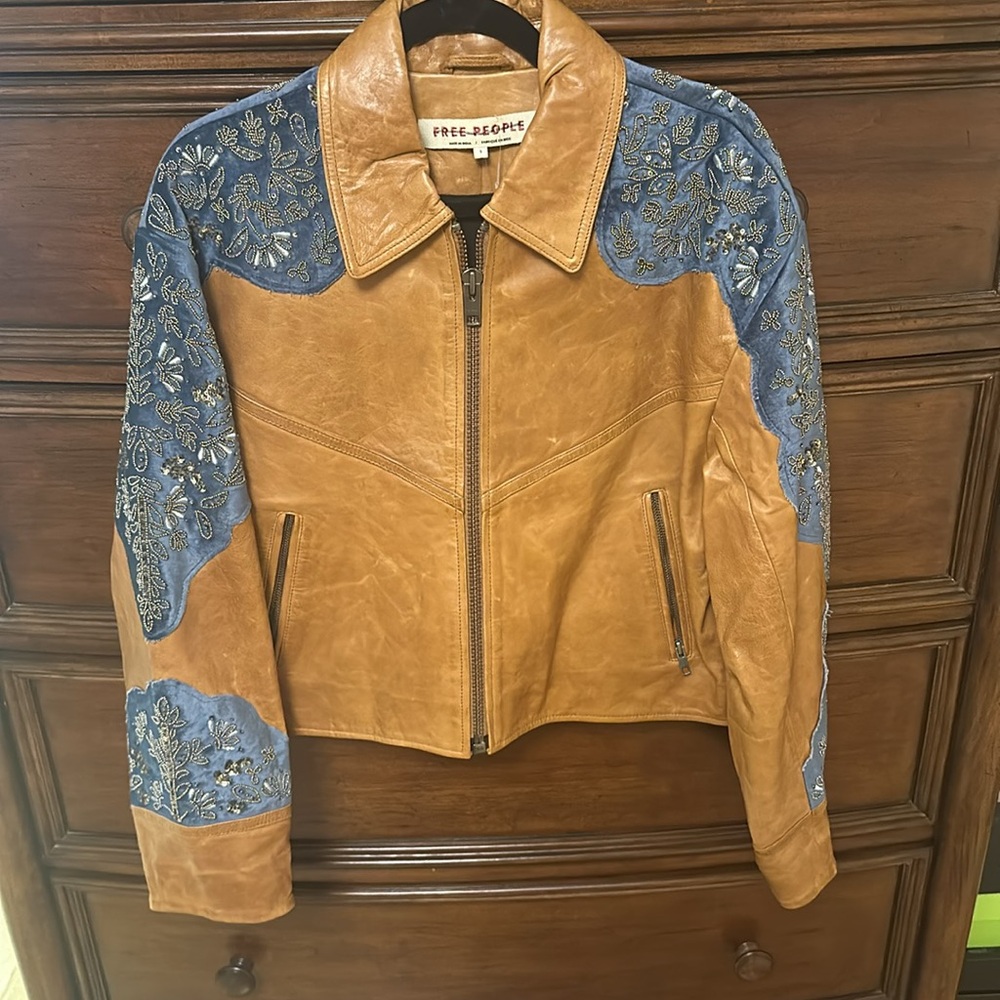 Free People Indie Rider Bomber Jacket NEW - Picture 7 of 16